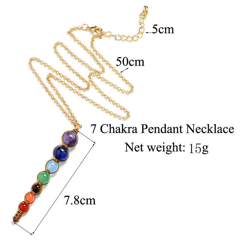 Collier de guérison des chakras orgonite Olivenorma