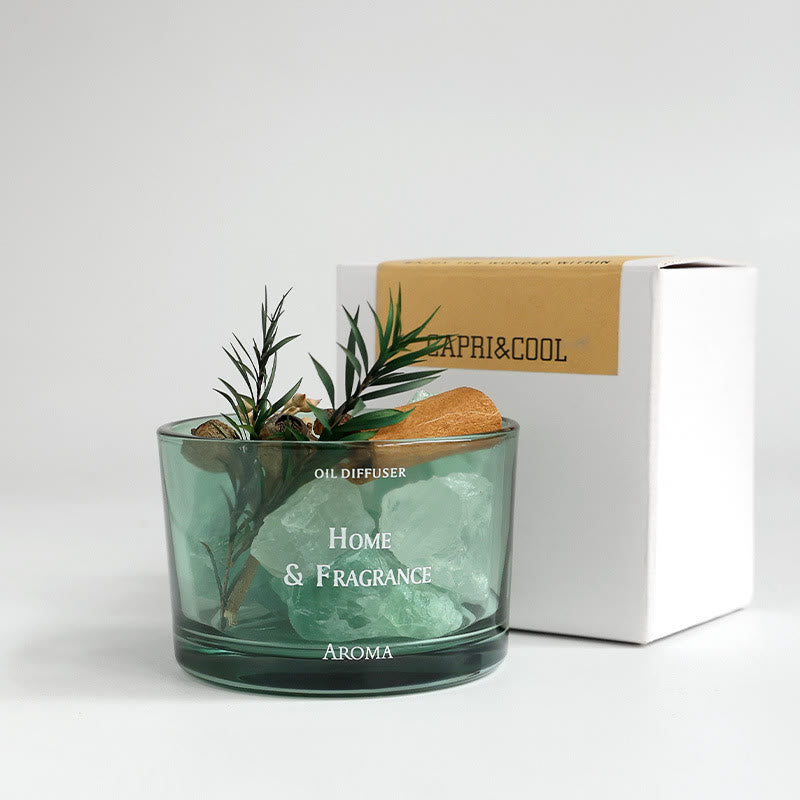 Huile essentielle sans flamme en cristal naturel Olivenorma pour aromathérapie