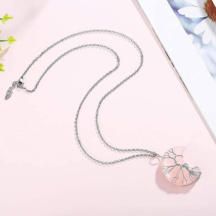 Collier de lune en cristal naturel Olivenorma