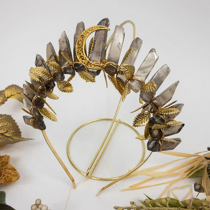 Couronne de cristal de sorcière en quartz fumé Olivenorma