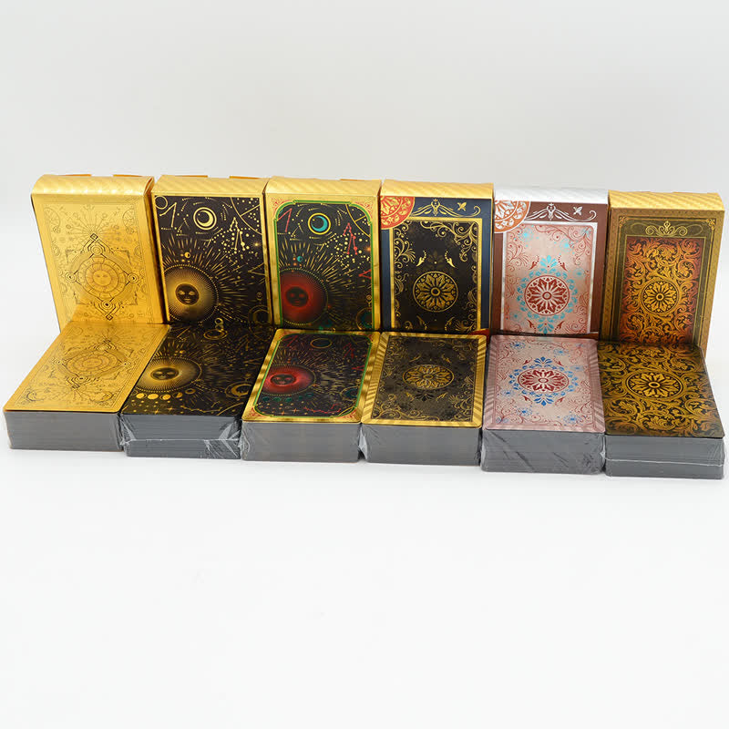 Carte de tarot délicate en feuille d'or Olivenorma