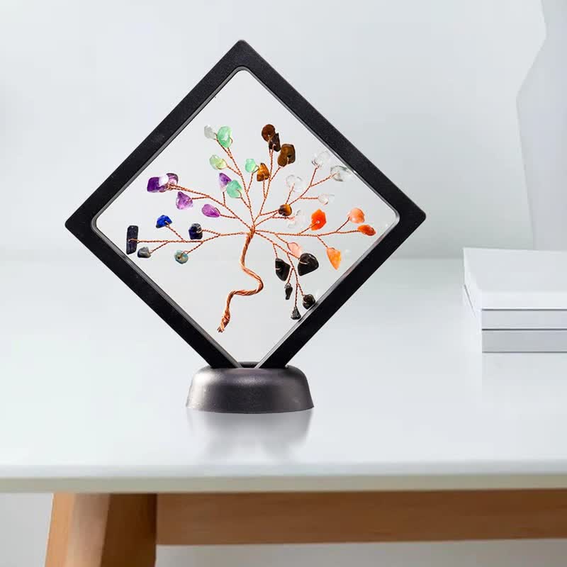 Décoration d'arbre porte-bonheur en cristal de chakra Olivenorma