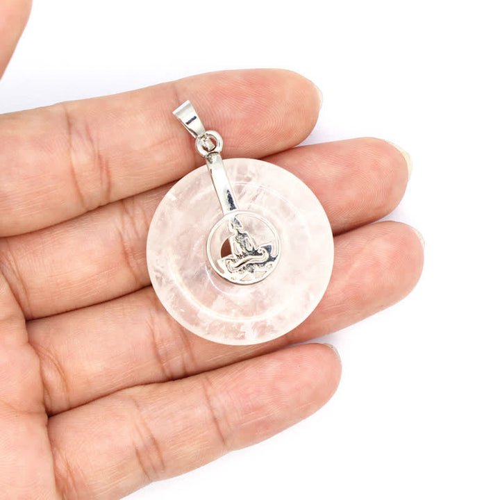 Collier Arbre de vie avec boucle de paix en cristal naturel Olivenorma