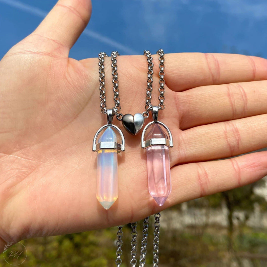 Collier assorti en forme de cœur pour couple « True Love » Olivenorma