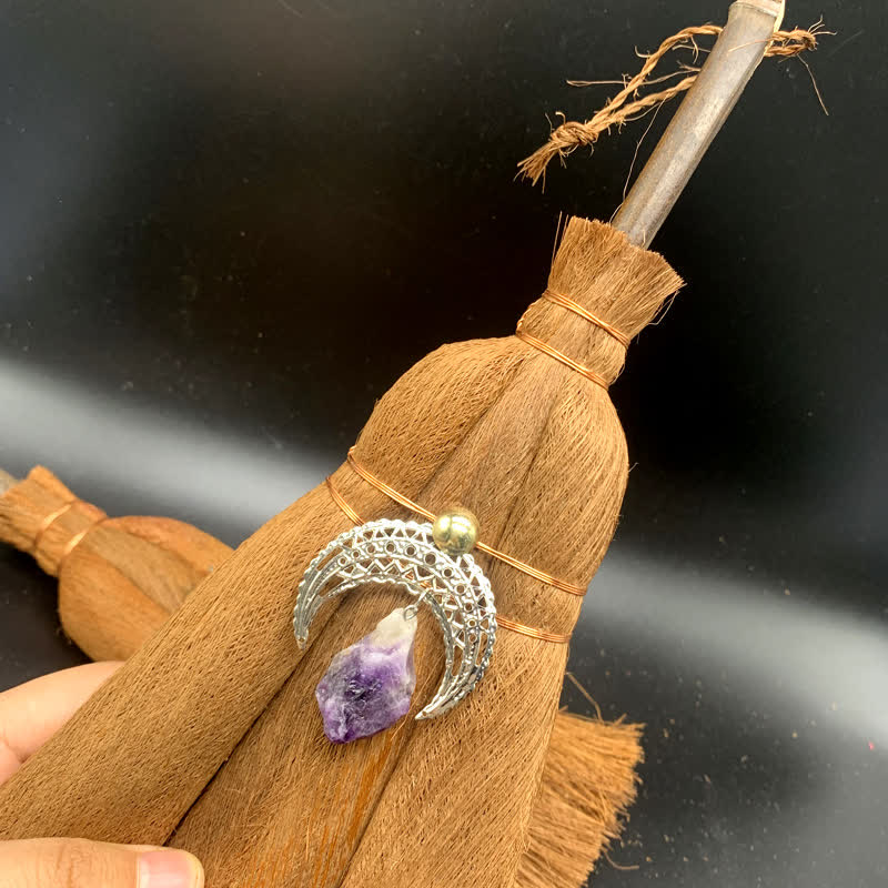Balai de paille en cristal en forme d'étoile