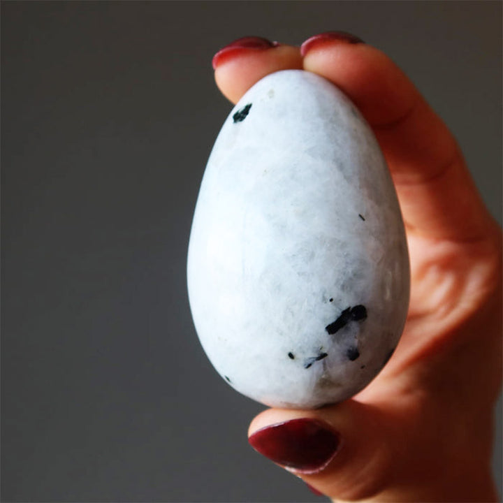 Oeuf en cristal de tourmaline de pierre de lune de Pâques New Beginnings