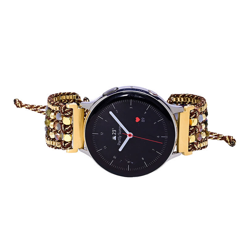 Bracelet Samsung tressé en perles de cristal hématite Olivenorma