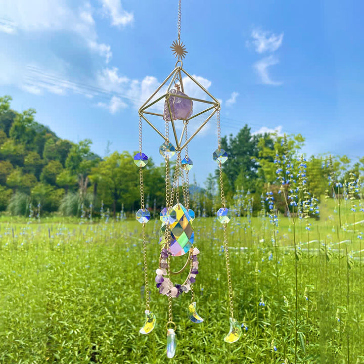 Ornement en pierre précieuse attrape-soleil en cristal Rainbow Maker Olivenorma