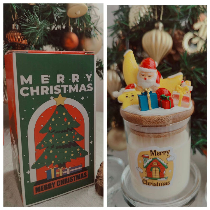 Bougie décorative de Noël du Père Noël Olivenorma