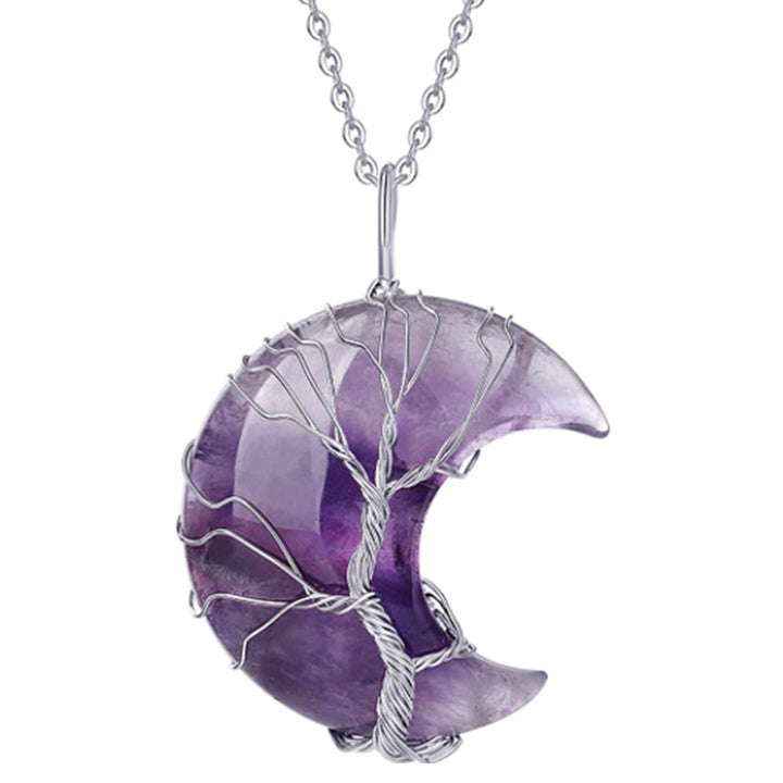 Collier de lune en cristal naturel Olivenorma
