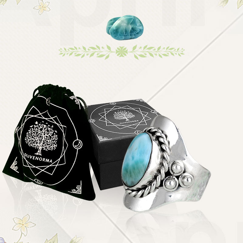 Bague Olivenorma Larimar Boho pour femme