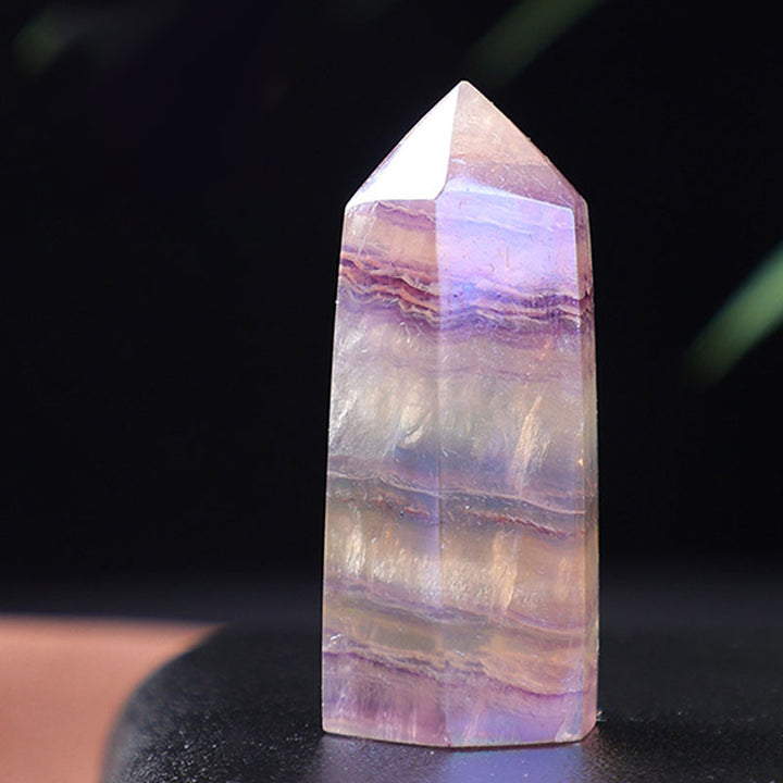 Baguettes de cristal Reki en croûte naturelle de fluorite