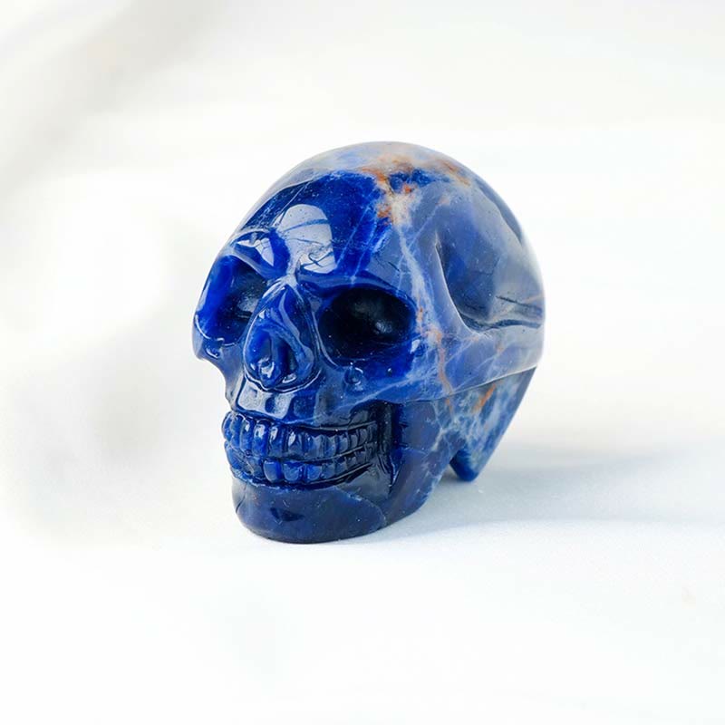 Décoration de crâne en jaspe de sang de dragon Olivenorma