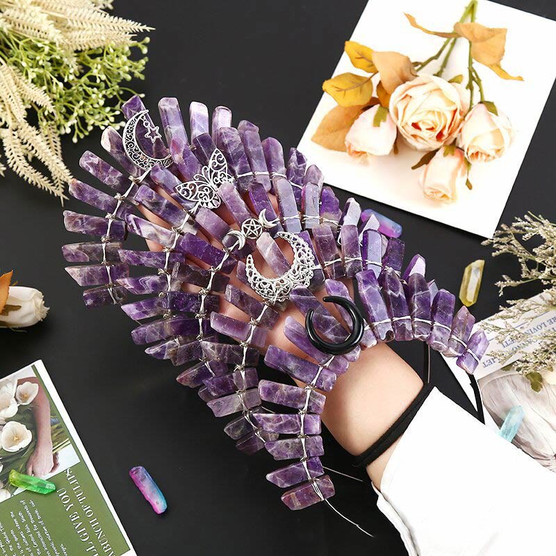 Couronne de cristal à tube plat en forme d'étoile de lune tridimensionnelle Olivenorma