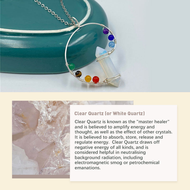 Collier tourbillon de couleurs orgones Chakra Olivenorma