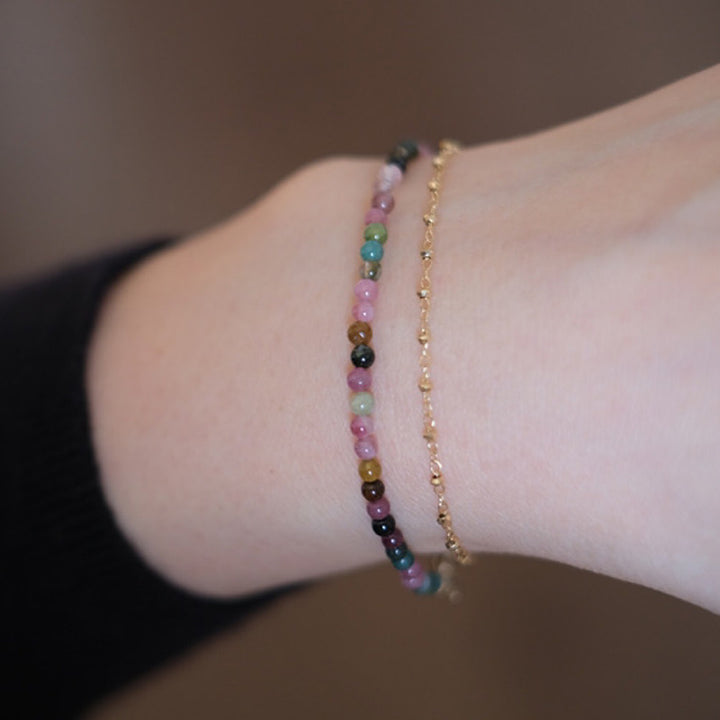 Mise à la terre - Bracelet en pierres précieuses fluorite