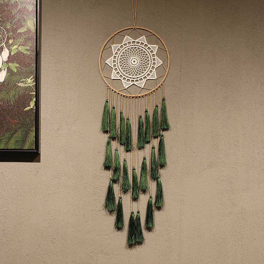 Pendentif attrape-rêves en dentelle tressée Olivenorma