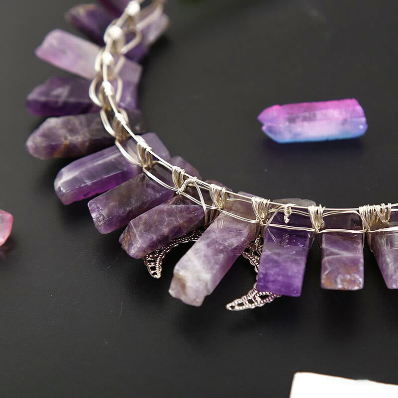 Couronne de cristal à tube plat en forme d'étoile de lune tridimensionnelle Olivenorma