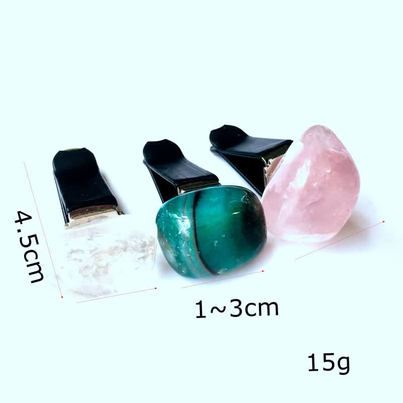 Décoration de grille d'aération de voiture en cristal naturel Olivenorma