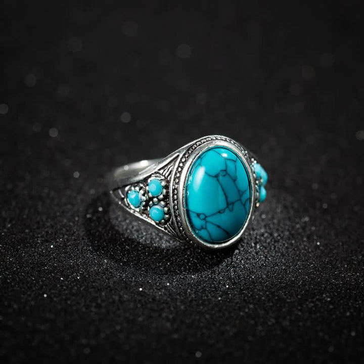 Bague rétro turquoise Olivenorma