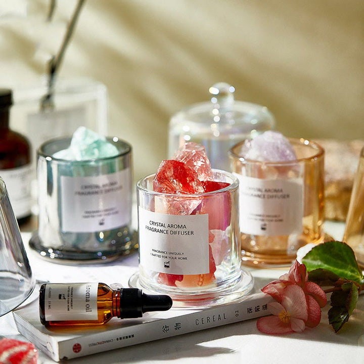 Coffret cadeau diffuseur d'huiles parfumées Olivenorma Crystal Aromatherapy