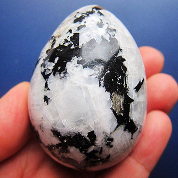 Oeuf en cristal de tourmaline de pierre de lune de Pâques New Beginnings