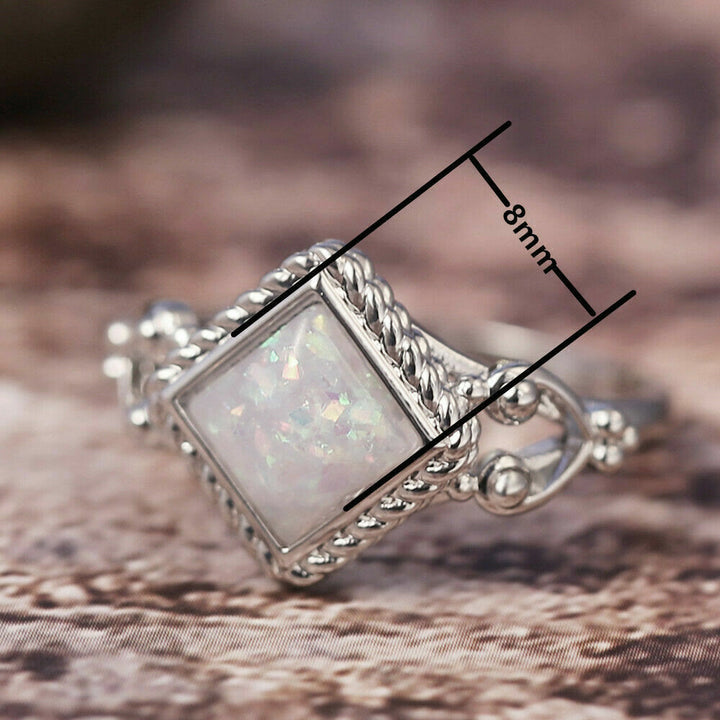 Bague en opale de feu ovale Olivenorma