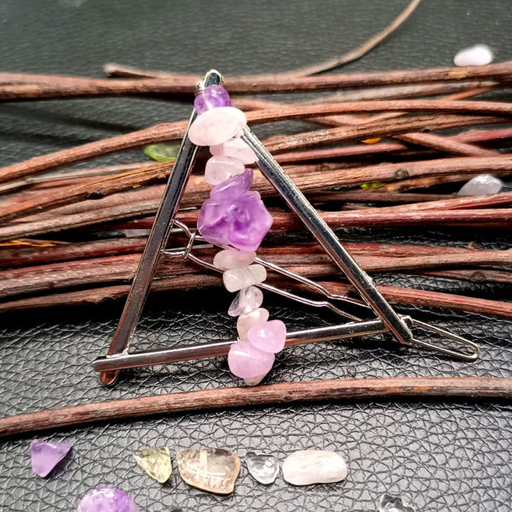 Olivenorma Cristal Triangle Gravier Géométrique Accessoires pour Cheveux Peigne Épingle à Cheveux