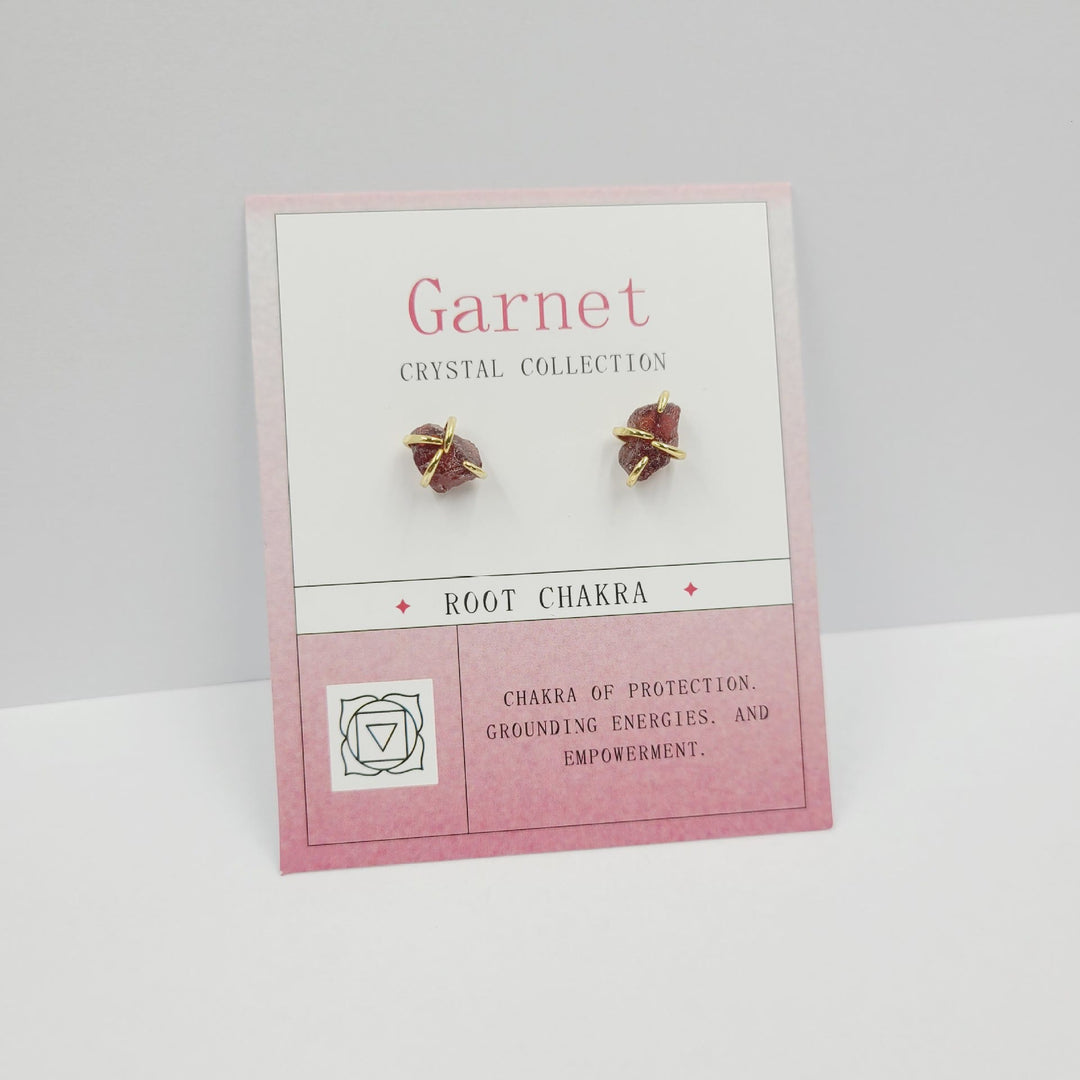 Boucles d'oreilles en pierre brute pour le 12e anniversaire Olivenorma