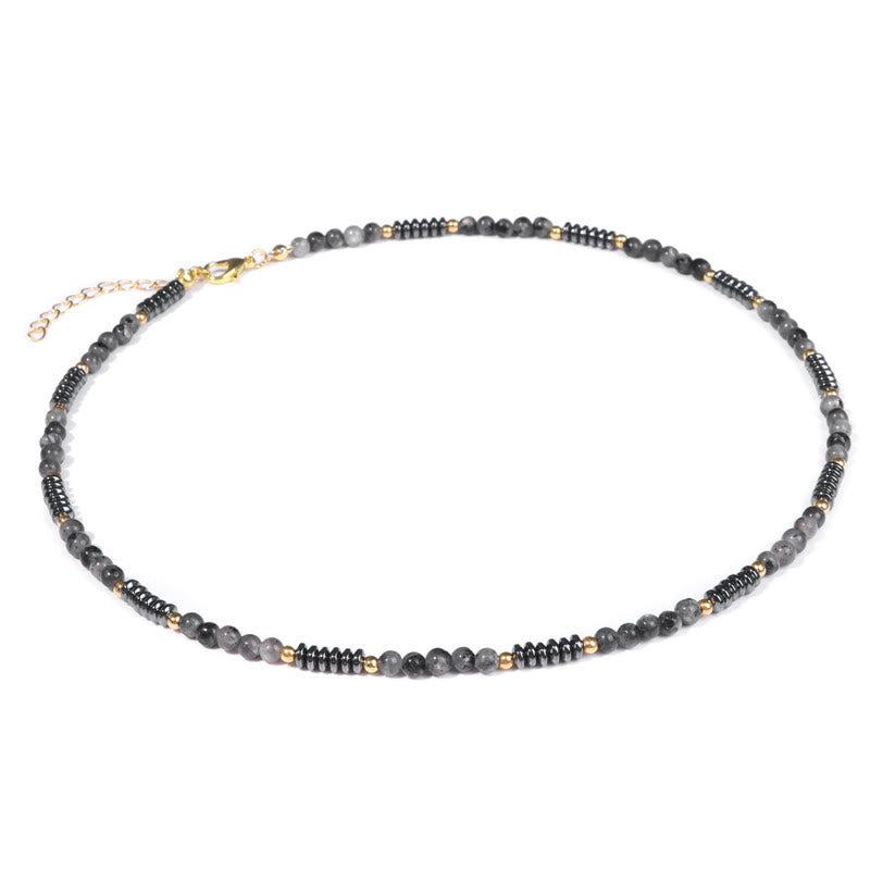 Collier Olivenorma en pierres précieuses et hématite
