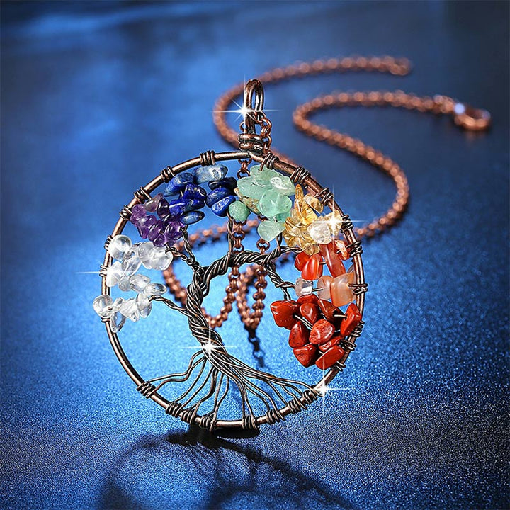 Collier Arbre de Vie Chakra Naturel Olivenorma