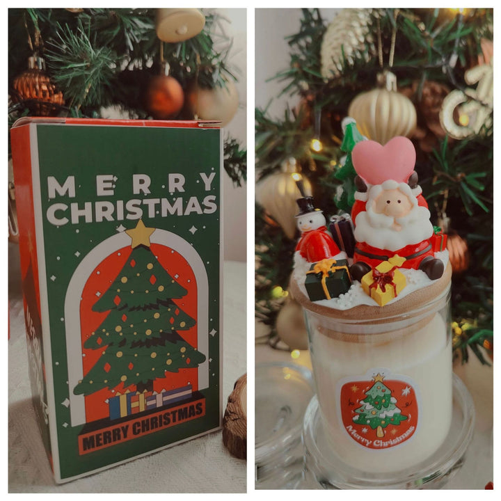 Bougie décorative de Noël du Père Noël Olivenorma