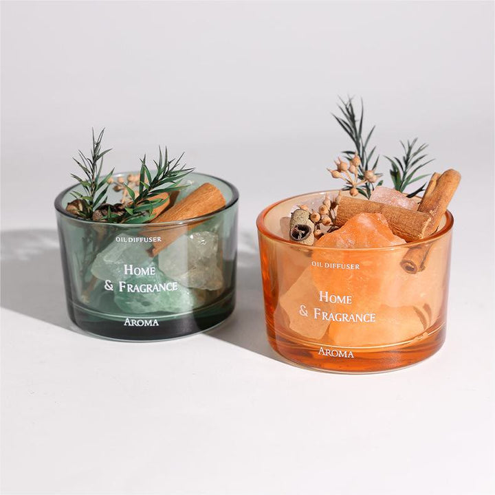 Huile essentielle sans flamme en cristal naturel Olivenorma pour aromathérapie