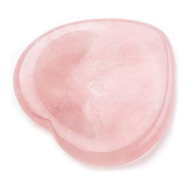 Pierre d'inquiétude pour le pouce en forme de cœur en quartz rose Olivenorma