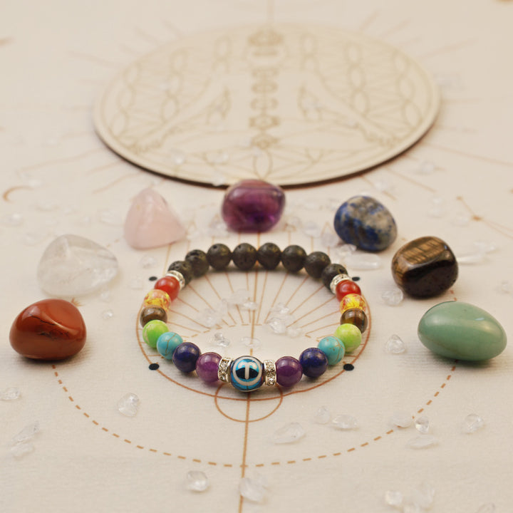 Bracelet Olivenorma Chakra Douze Zodiaque