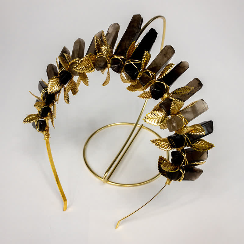 Couronne de cristal de sorcière en quartz fumé Olivenorma