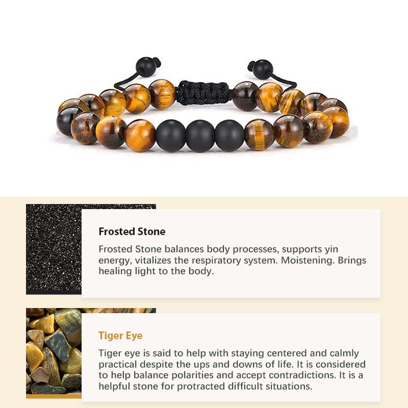 Bracelet de guérison en pierre de cristal naturel