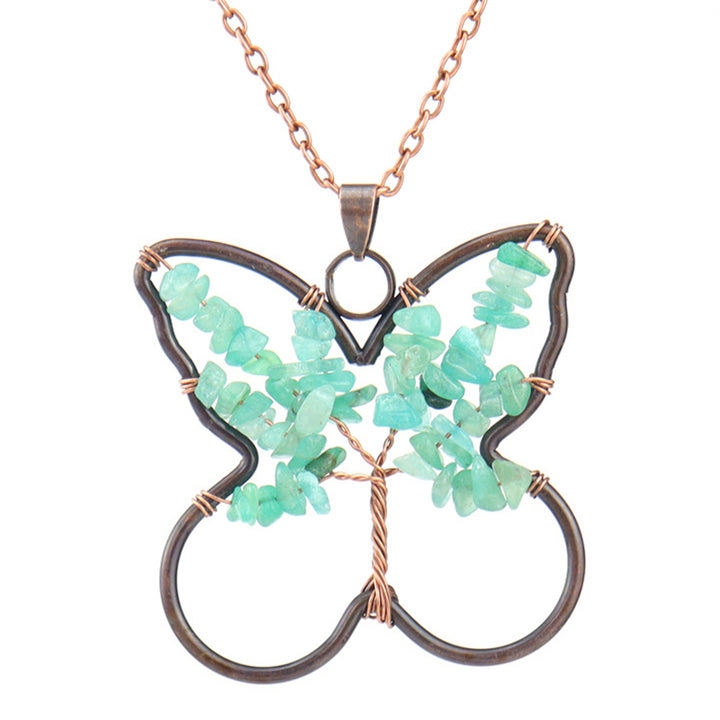 Collier de guérison Chakra Papillon