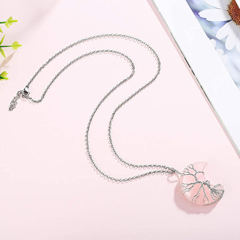 Collier Chakra Lune Naturel Olivenorma