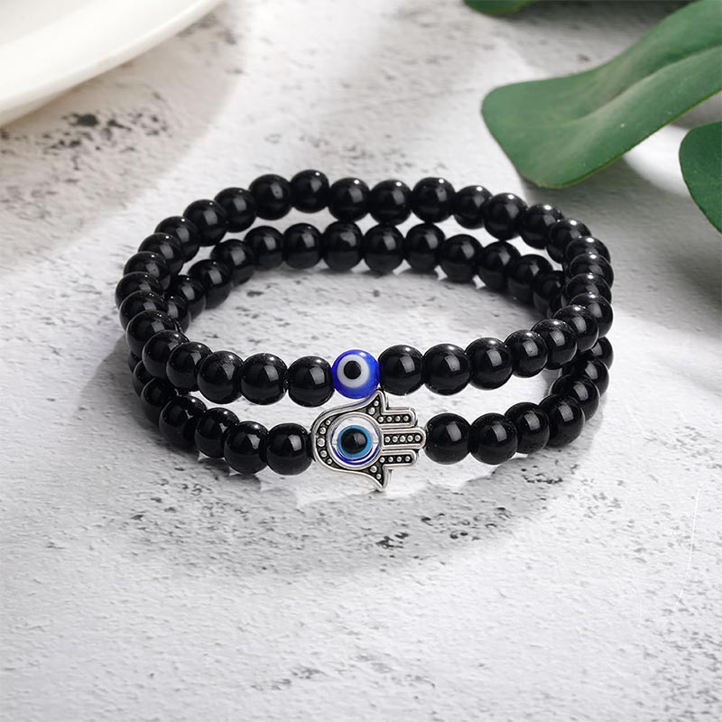 Bracelet de protection contre le mauvais œil avec Hamsa Olivenorma