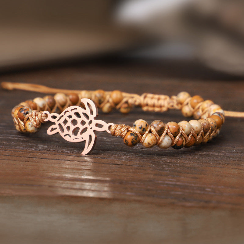 Bracelet Tortue en Pierre Naturelle