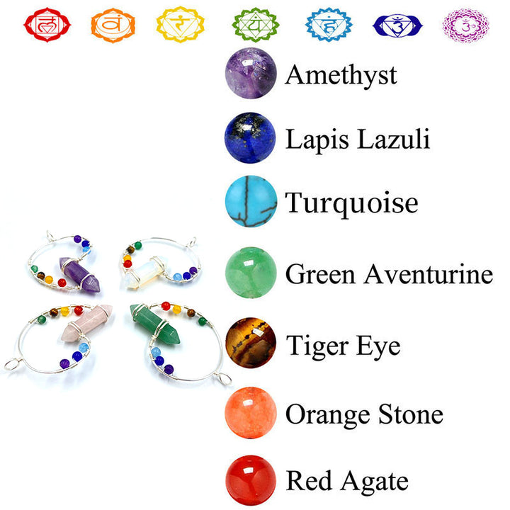 Collier tourbillon de couleurs orgones Chakra Olivenorma