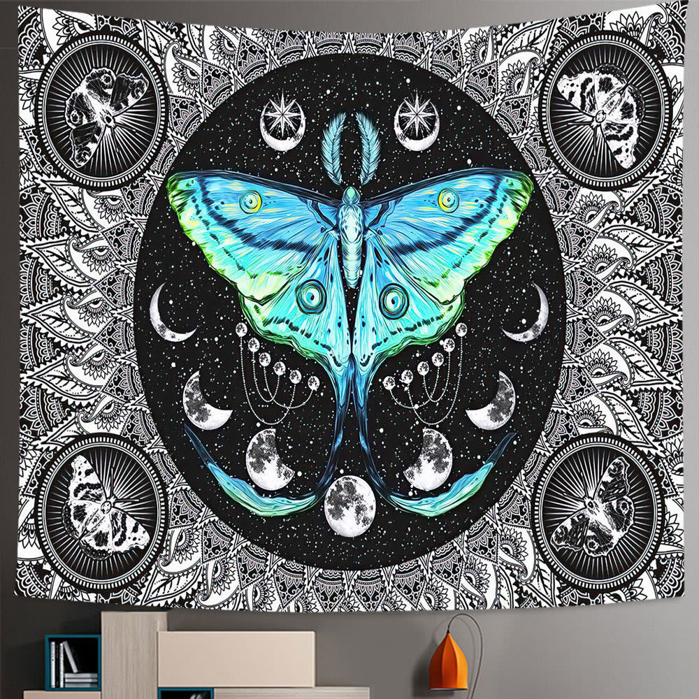 Tapisserie Boho Mandala Arbre de Vie des Sept Chakras Olivenorma