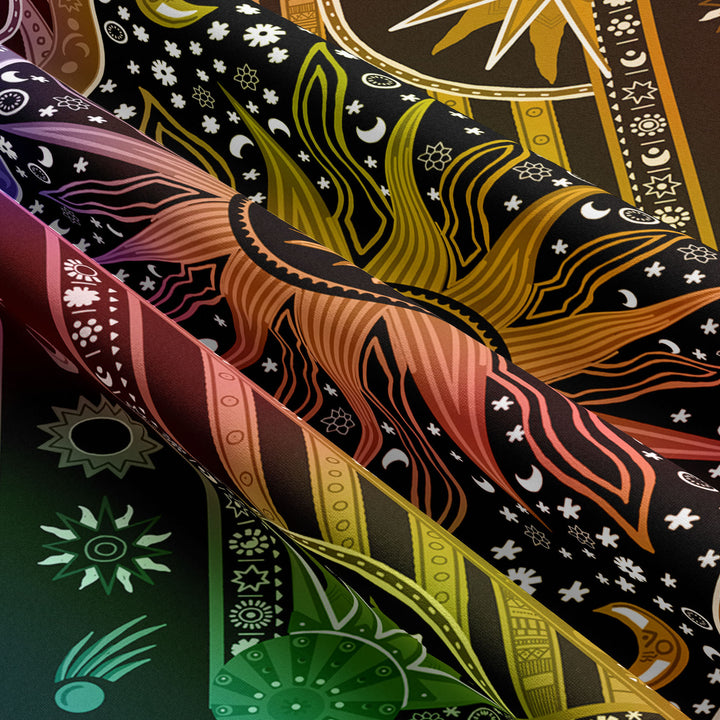 Tapisserie bohème Olivenorma Sun Rays Moon