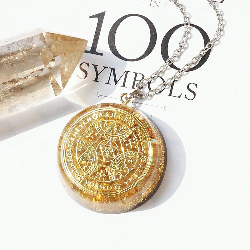 Collier de force en citrine naturelle Olivenorma