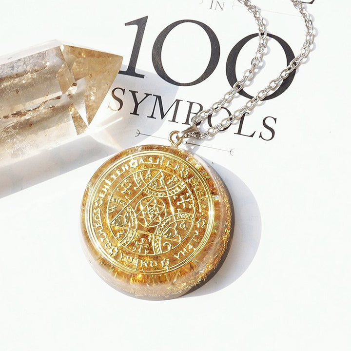 Collier de force en citrine naturelle Olivenorma