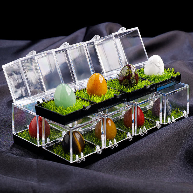 Œuf en cristal naturel brut ornemental Olivenorma