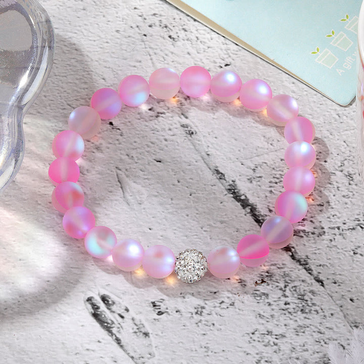 Bracelet Olivenorma en perles de verre et cristal de zircon