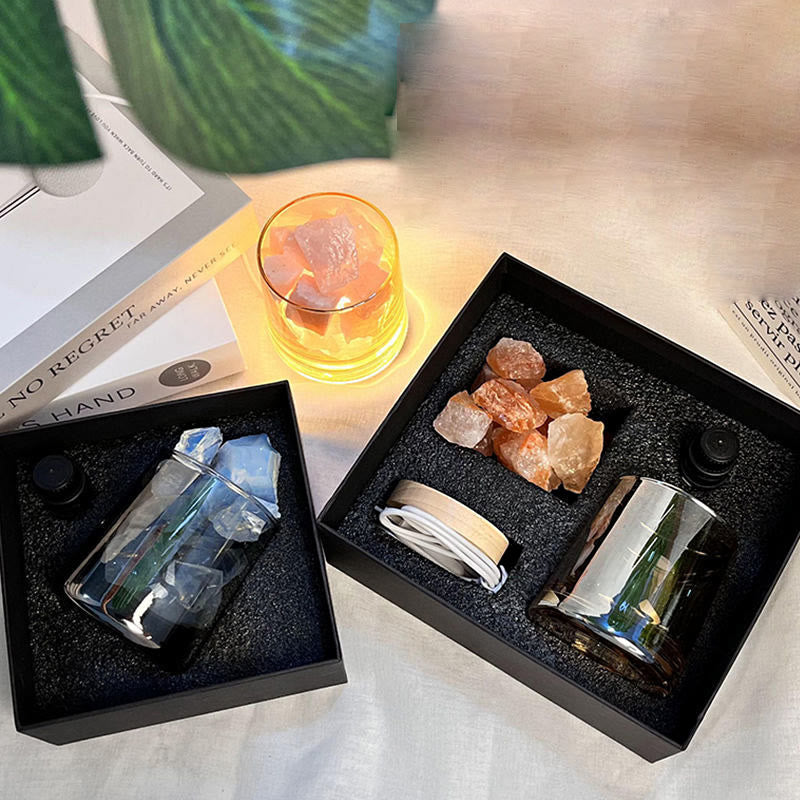 Coffret cadeau diffuseur sans flamme Olivenorma Lampe d'aromathérapie en cristal