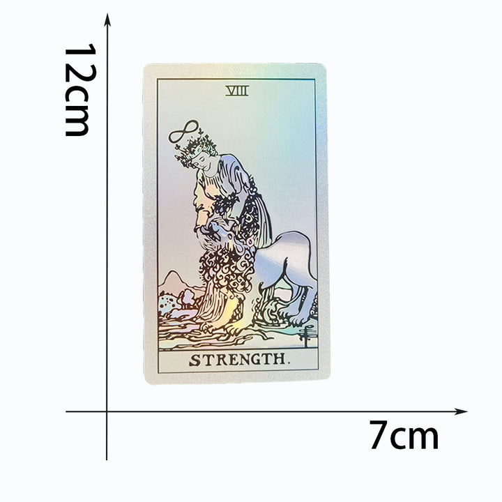 Cartes de tarot Olivenorma bronzantes en feuille d'or brillantes au laser